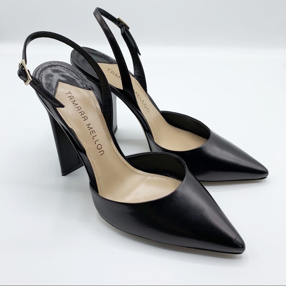 Tamara Mellon Shoes - TAMARA MELLON Black Capretto 105 Liaison Heel